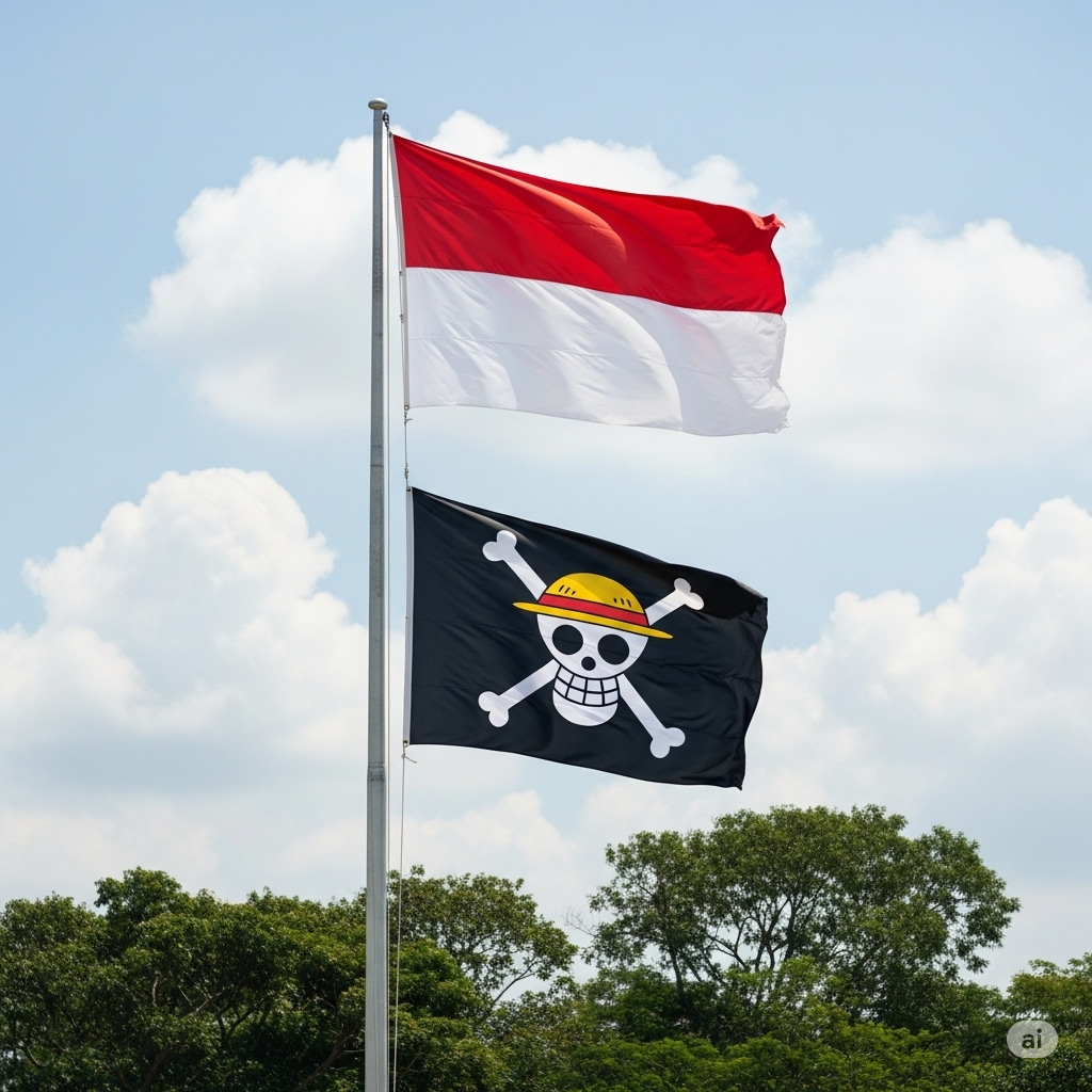 Bendera One Piece Jadi Simbol Protes di Indonesia: Dari Fandom ke Politik Jalanan